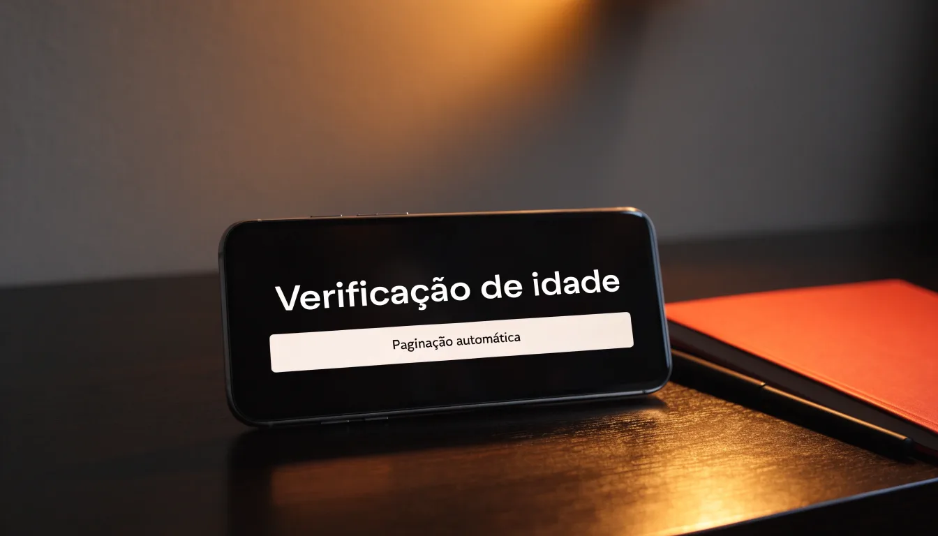 Uma folha de licença em papel com um selo vermelho, pousada numa secretária de madeira ao lado de uma caneta